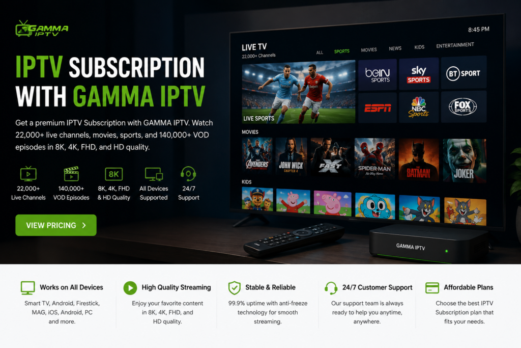 IPTV Subscription with GAMMA IPTV